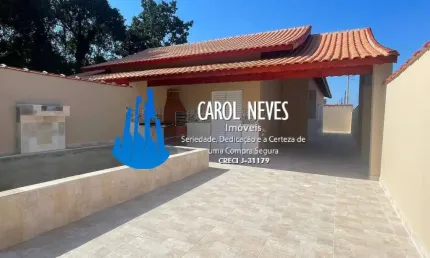 Casa nova 2 dormitórios 1 suíte lado pista financiamento bancário itanhaém