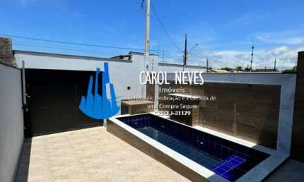 CASA NOVA 2 DORMITÓRIOS 1 SUÍTE LADO PRAIA FINANCIAMENTO BANCÁRIO ITANHAÉM