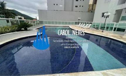 Apartamento 2 dormitórios 1 suíte à vista lado praia centro mongaguá