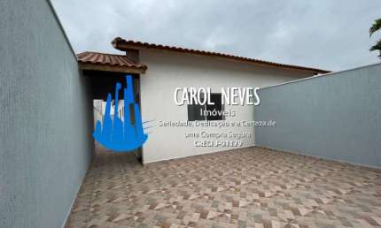 CASA NOVA 2 DORMITÓRIOS 1 SUÍTE LADO PISTA FINANCIAMENTO BANCÁRIO ITANHAÉM