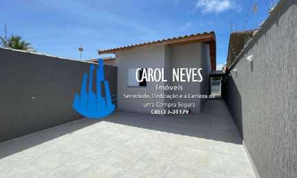 CASA NOVA 2 DORMITÓRIOS 1 SUÍTE LADO PRAIA FINANCIAMENTO BANCÁRIO ITANHAÉM