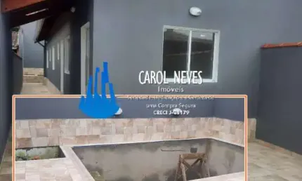 CASA NOVA 2 DORMITÓRIOS 1 SUÍTE FINANCIAMENTO BANCÁRIO SUARÃO ITANHAÉM