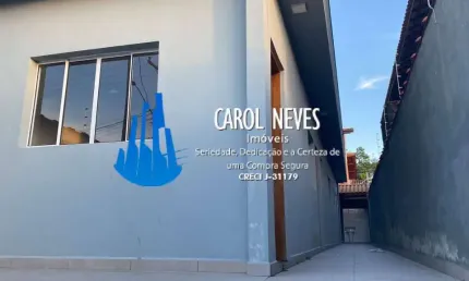 CASA NOVA 2 DORMITÓRIOS 1 SUÍTE LADO PRAIA FINANCIAMENTO BANCÁRIO ITANHAÉM