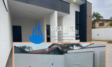 CASA NOVA 3 DORMITÓRIOS 1 SUÍTE LADO PRAIA FINANCIAMENTO BANCÁRIO ITANHAÉM