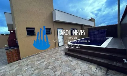 CASA NOVA 2 DORMITÓRIOS 1 SUÍTE PISCINA FINANCIAMENTO BANCÁRIO ITANHAÉM