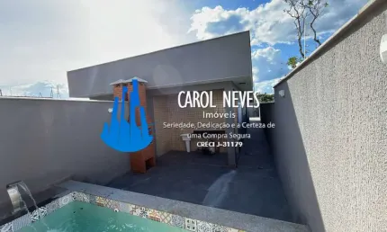 CASA NOVA 2 DORMITÓRIOS 1 SUÍTE LADO PRAIA FINANCIAMENTO BANCÁRIO ITANHAÉM