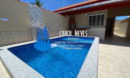 CASA NOVA 2 DORMITÓRIOS 1 SUÍTE LADO PISTA FINANCIAMENTO BANCÁRIO ITANHAÉM