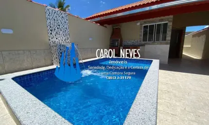 CASA NOVA 2 DORMITÓRIOS 1 SUÍTE FINANCIAMENTO BANCÁRIO LOTY ITANHAÉM