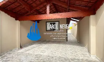 Casa nova 2 dormitórios suíte lado pista financiamento bancário mongaguá
