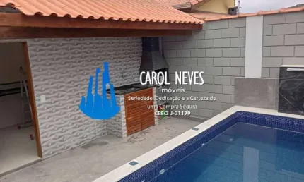 CASA 2 DORMITORIOS 1 SUITE PISCINA LADO PRAIA FINANCIAMENTO ITANHAEM