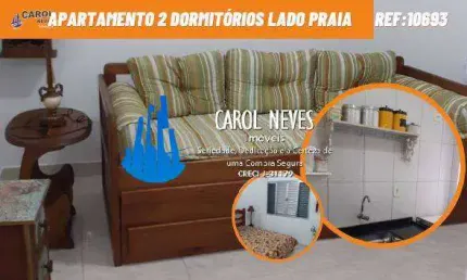 Apartamento 2 dormitórios financiamento bancário lado praia centro mongaguá