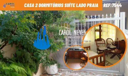 Casa 2 dormitórios  suíte lado praia à vista vila caiçara praia grande
