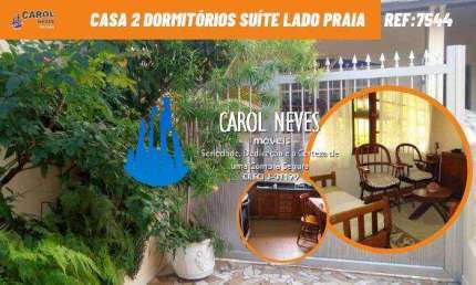 CASA 2 DORMITÓRIOS  SUÍTE LADO PRAIA À VISTA VILA CAIÇARA PRAIA GRANDE