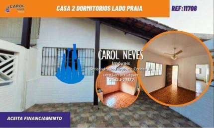 CASA 2 DORMITORIOS LADO PRAIA FINANCIAMENTO BANCARIO MONGAGUA ITAOCA