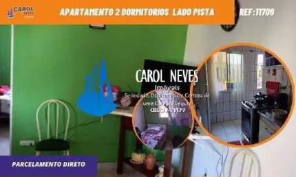 APARTAMENTO 2 DORMITORIOS LADO PISTA PARCELAMENTO ITANHAEM