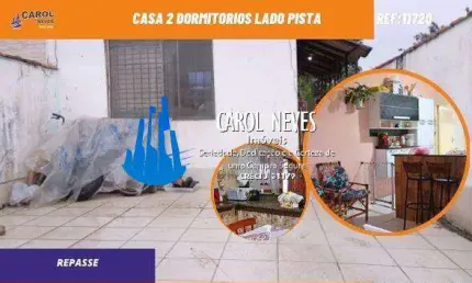 Casa  2 dormitorios lado pista repasse mongagua agenor de campos