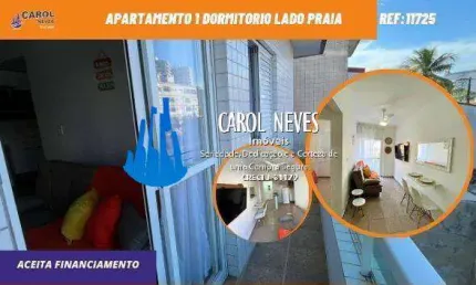 APARTAMENTO 1 DORMITORIO LADO PRAIA FINANCIAMENTO BANCARIO PRAIA GRANDE