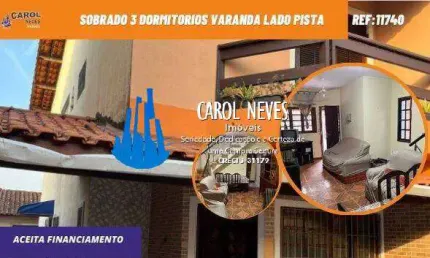 Sobrado 3 dormitorios varanda lado pista financiamento itanhaem