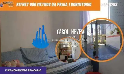 KITNET 1 DORMITORIO LADO PRAIA FINANCIAMENTO BANCARIO PRAIA GRANDE