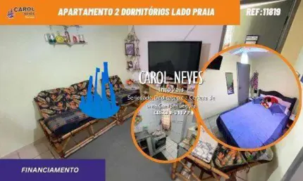 APARTAMENTO 2 DORMITORIOS LADO PRAIA FINANCIAMENTO BANCARIO ITANHAEM