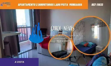 APARTAMENTO 2 DORMITORIOS LADO PISTA  A VISTA MONGAGUÁ