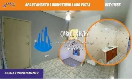 APARTAMENTO 1 DORMITORIO LADO PISTA FINANCIAMENTO BANCARIO MONGAGUA JUSSARA
