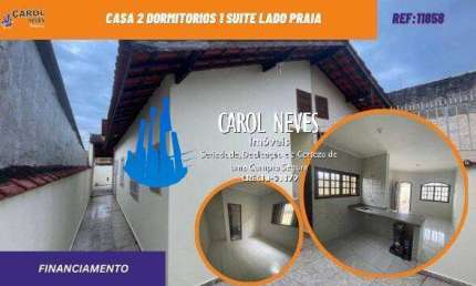 CASA 2 DORMITORIOS 1 SUITE LADO PRAIA FINANCIAMENTO BANCARIO ITANHAEM