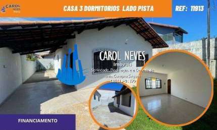 CASA 3 DORMITORIOS SUITE LADO PISTA FINANCIAMENTO BANCARIO ITANHAEM