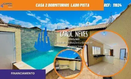 CASA 2 DORMITORIOS SUITE PISCINA FINANCIAMENTO LADO PRAIA  ITANHAEM