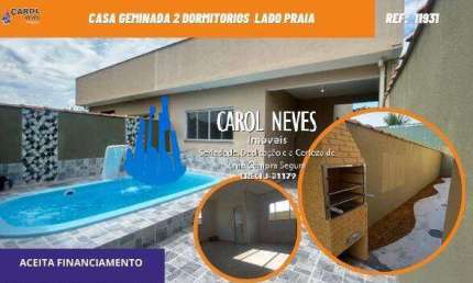CASA 2 DORMITORIOS PISCINA LADO PRAIA FINANCIAMENTO ITANHAEM