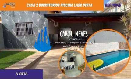 CASA 2 DORMITORIOS PISCINA LADO PISTA A VISTA MONGAGUA