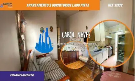 APARTAMENTO 2 DORMITORIOS SUITE LADO PRAIA FINANCIAMENTO MONGAGUA
