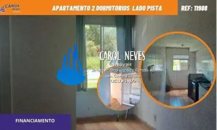 Apartamento terreo 2 dormitorios lado pista financiamento itanhaem