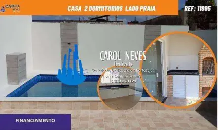 CASA 2 DORMITORIOS PISCINA LADO PRAIA FINANCIAMENTO ITANHAEM