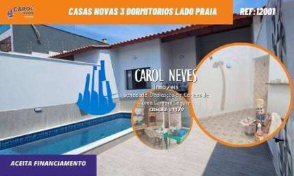 CASAS NOVAS 3 DORMITORIOS PISCINA LADO PRAIA FINANCIAMENTO ITANHAEM
