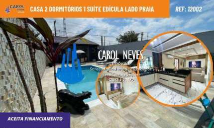 CASA 4 DORMITORIOS 3 SUITES PISCINA LADO PRAIA FINANCIAMENTO ITANHAEM