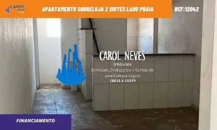 APARTAMENTO SOBRELOJA 2 SUITES LADO PRAIA FINANCIAMENTO BANCARIO ITANHAEM