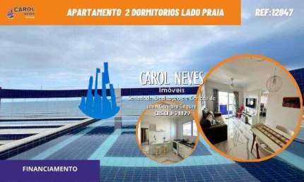APARTAMENTO 2 DORMITORIOS PISCINA LADO PRAIA FINANCIAMENTO MONGAGUA