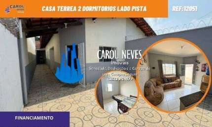 CASA TERREA 2 DORMITORIOS LADO PISTA FINANCIAMENTO BANCARIO MONGAGUA