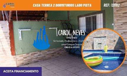 CASA TERREA 2 DORMITORIOS LADO PISTA FINANCIAMENTO MONGAGUA