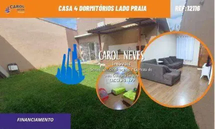 CASA 4 DORMITORIOS LADO PRAIA FINANCIAMENTO BANCARIO ITANHAEM