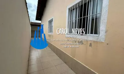 CASA GEMINADA 2 DORMITORIOS CHURRAQUEIRA LADO PISTA FINANCIAMENTO MONGAGUA