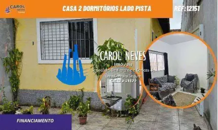 Casa 2 dormitorios suite lado pista financiamento mongagua