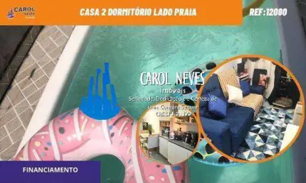 CASA 2 DORMITORIOS PISCINA LADO PRAIA FINANCIAMENTO ITANHAEM