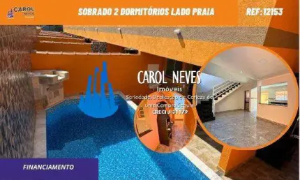 SOBRADO 2 DORMITORIOS PISCINA LADO PRAIA FINANCIAMENTO ITANHAEM