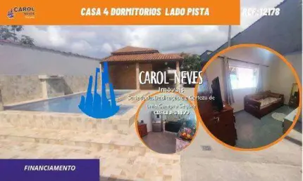 CASA 5 DORMITORIOS PISCINA LADO PISTA FINANCIAMENTO MONGAGUA