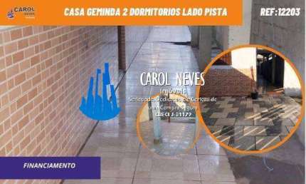 CASA GEMINADA 2 DORMITORIOS SUITE LADO PISTA FINANCIAMENTO MONGAGUA