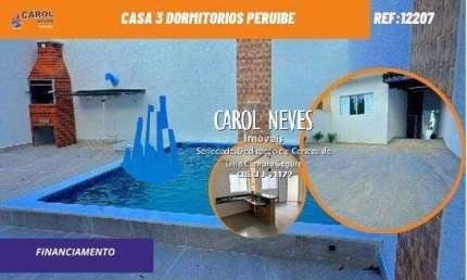 CASA 3 DORMITORIOS PISCINA LADO PRAIA FINANCIAMENTO PERUIBE