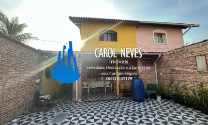 SOBRADO 3 DORMITORIOS LADO PRAIA FINANCIAMENTO BANCÁRIO MONGAGUA
