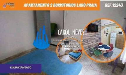 APARTAMENTO 1 DORMITORIO LADO PRAIA FINANCIAMENTO MONGAGUA